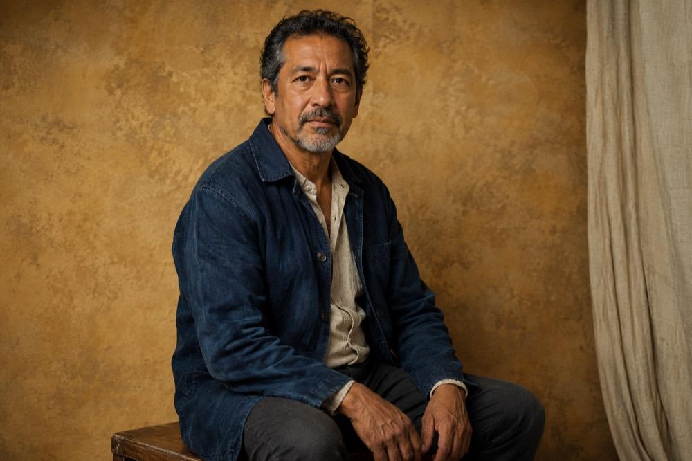 Retrato de un creador artesano, sin utilería profesional